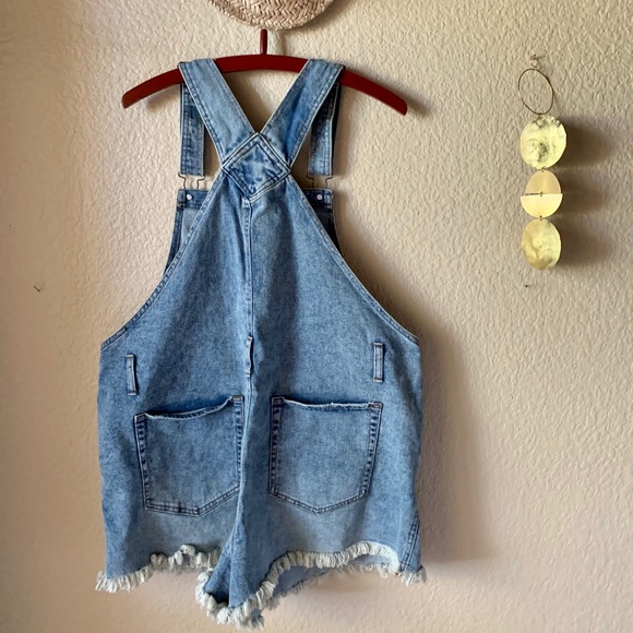 Wild Fable Distressed Overall Shorts XXL - Picture 2 of 3
